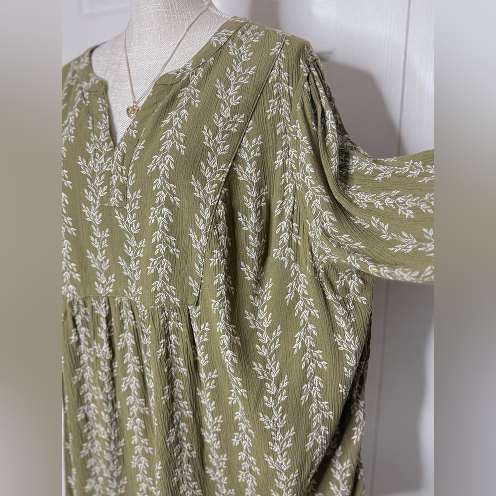 Croft & Barrow Plus Boho Top Size 2x - Picture 3 of 9